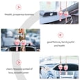 thumbnail image 4 of 1 par de colgantes creativos de cerámica estilo japonés con forma de gato de la suerte para coche., 4 of 8