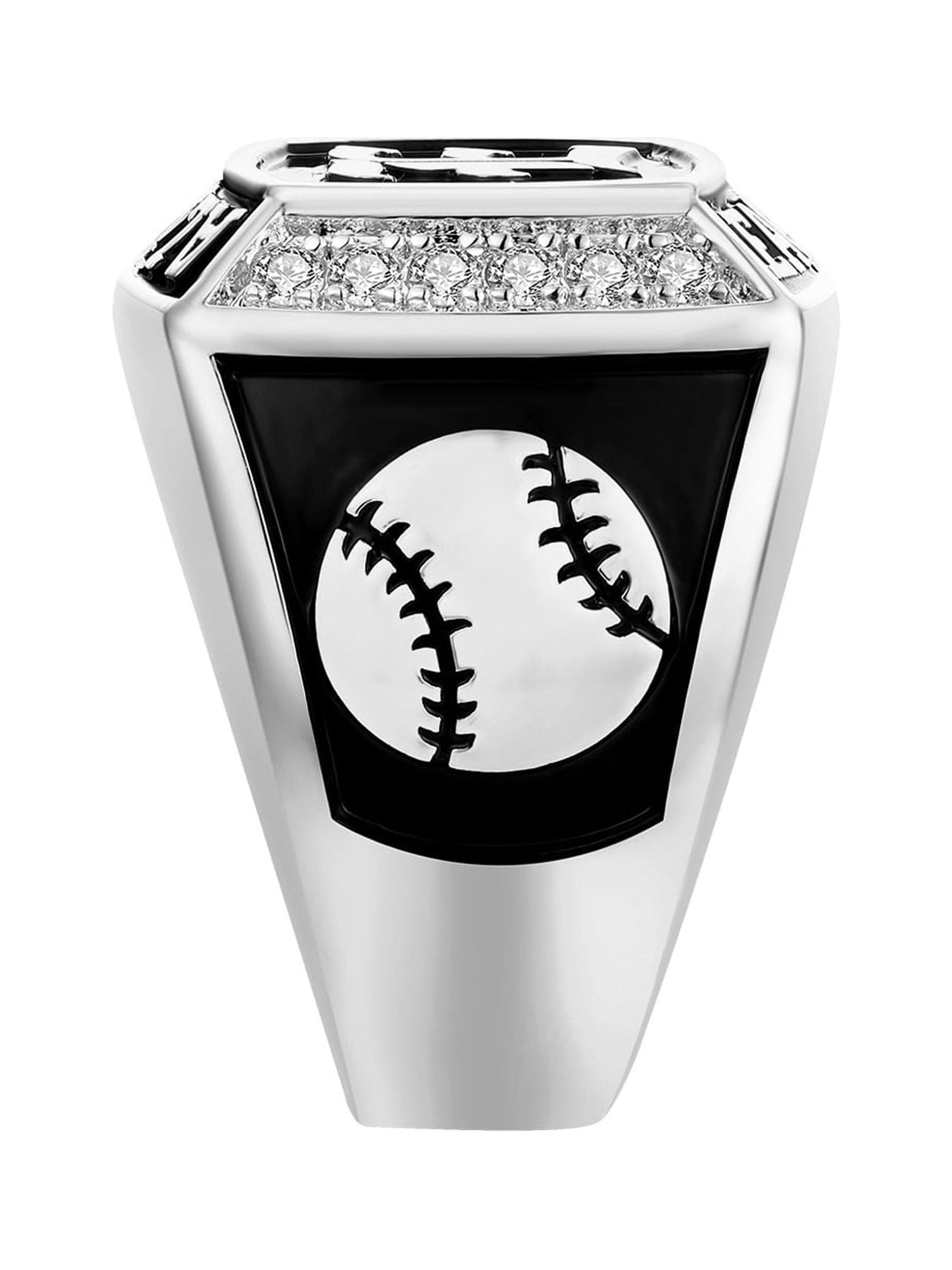 Order Now for 2025 Graduation, Freestyle Men's Initial CZ Square Birthstone Class Ring, Personalized, High School or College Graduation