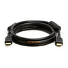 Cmple Computer Video And Audio Electronics Accessories 28AWG High Speed HDMI Cable with Ethernet With Ferrite Cores - Black - 6FT