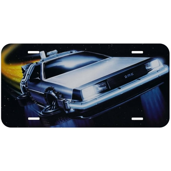 Delorean Novelty Car Auto License Plate