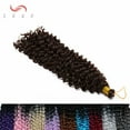 thumbnail image 2 of SEGO Jerry Curl Crochet Hair Bundles Marlybob Crochet Hair Kinky Curly Water Wave Crochet Hair Braids For Women Bohemian Curl Crochet Hair Extension Black to Light Auburn 3 Bundle, 2 of 6
