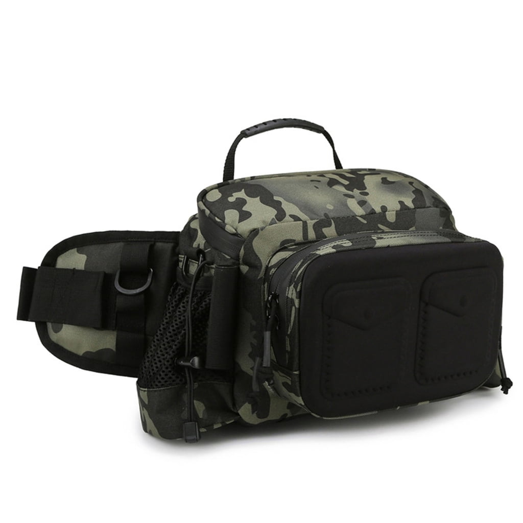 ZPAQI Fishing Tackle Bags MultiPockets Fishing Gear Bags Oxfords Cloth Shoulder Bags
