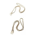 thumbnail image 1 of 2 Uds Correas de Monedero Yinane Accesorios de Bolsa de Repuesto Cadena PU Metal, 1 of 8