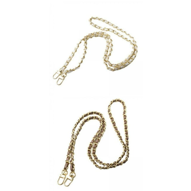 2 Uds Correas de Monedero Yinane Accesorios de Bolsa de Repuesto Cadena PU Metal