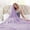 Purple, variant on Summer Cooler Blanket | All-Season Breathable & Soft Thermal Blanket for Bed, School Nap, or Car | Washable Polyester | 100x90cm | 1 Pack