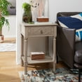 thumbnail image 2 of SAFAVIEH Josie French Greige Rectangle Water Based Paint End Table (19 in. W x 15.8 in. D x 26 in. H), 2 of 14