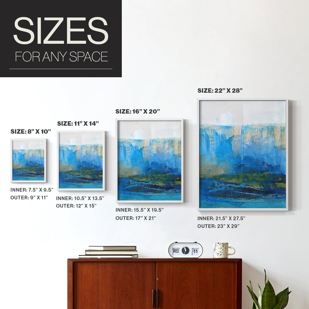 Bay Walk II in Paper Solid Wood 11 x 14 Framed Print