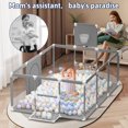 Baby Playpen,71x48inch Large Play Yard for Babies Toddlers, Sturdy