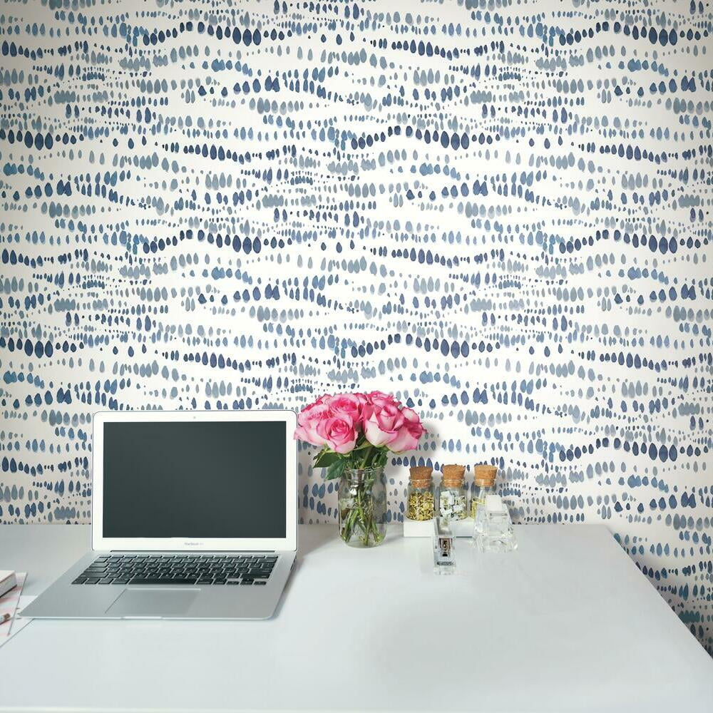 Lisa Audit Dotted Line Peel and Stick Wallpaper