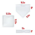 Franklin Sports Baseball Base + Plate Set Throw Down Baseball