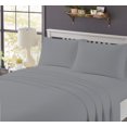thumbnail image 2 of Morgan Home Grey 4-Piece Turkish Flannel Sheet Set Queen, 2 of 7