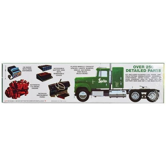 Skill 3 Model Kit International Transtar 4300 Eagle Truck Tractor "Sprite" 1/25 Scale Model by AMT
