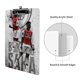thumbnail image 3 of Bukayo Saka Portapapeles de acrílico A4, tamaño carta estándar, carpeta con clip 12.5" x 8.5" para estudiantes, profesores y oficina, 3 of 6