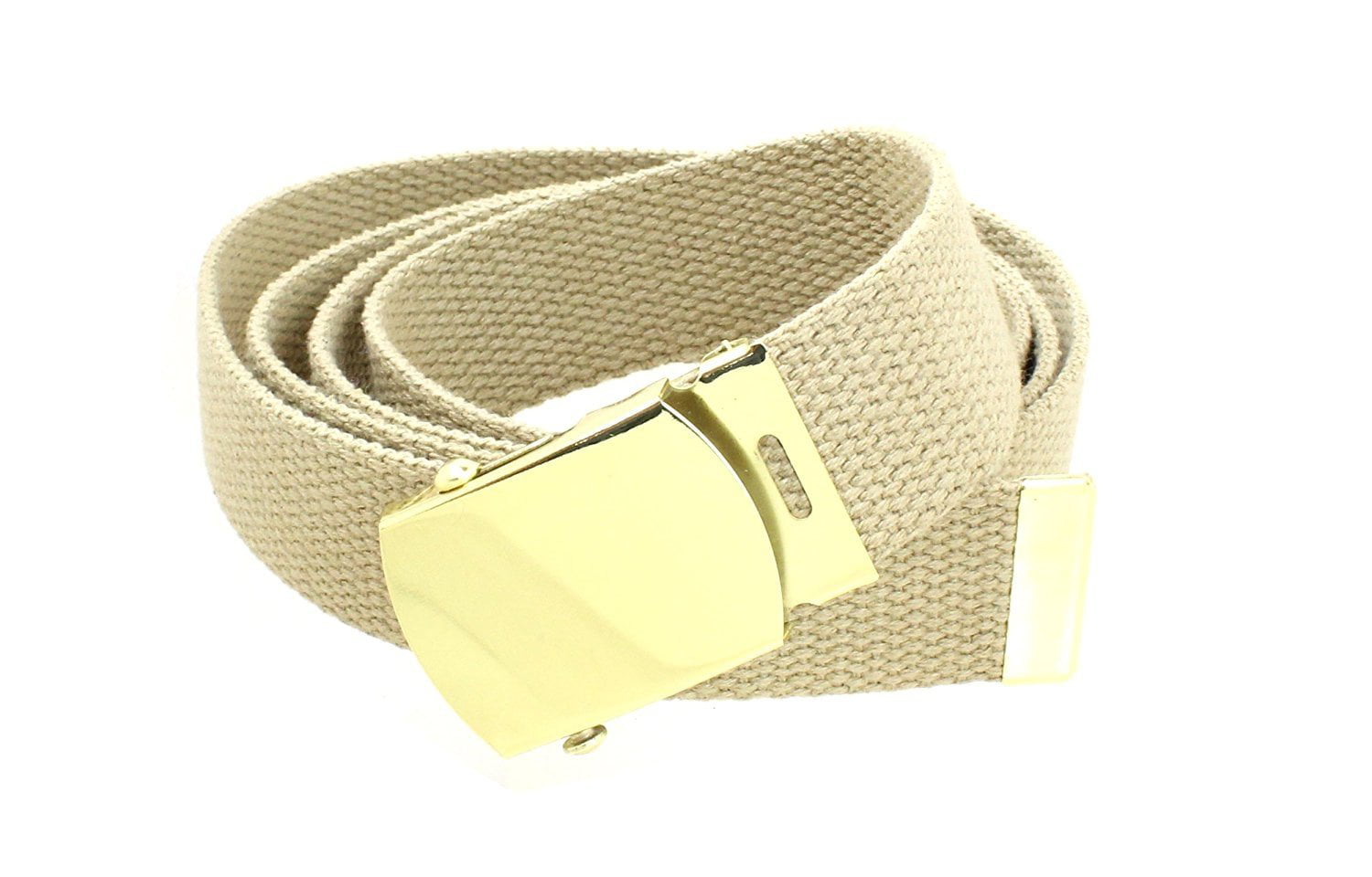 Military Canvas Web Belt With   Metal Buckle color Fabric size  54" LOT OF 2 