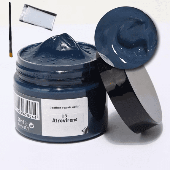 Leather Recoloring Balm, Leather Cream, Leather Color Restorer, Leather Color Care Repair Polish Cream, Leather Restorer for Handbag,Couches, Shoe, Car Seats (Atrovirens)