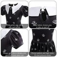 Halloween Costumes For Girls Wednesday Addams Costume Dress Bag for