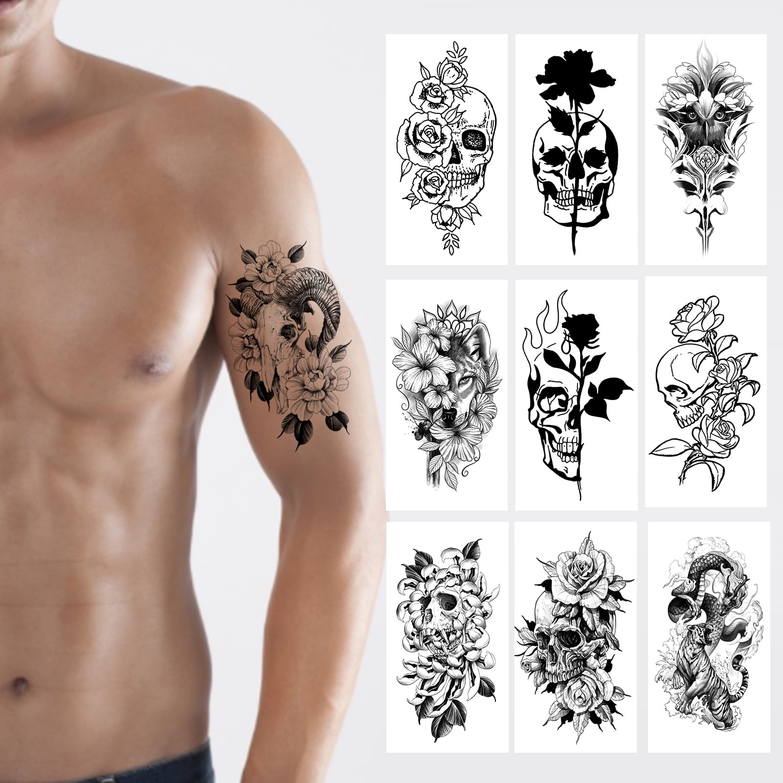 Buy Wholesale China Temporary Tattoos Stickers Fake Body Arm Chest  Shoulder Tattoos  Tattoo Stickers at USD 045  Global Sources