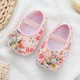 thumbnail image 3 of HUANBAI Baby Girls Soft Toddler Shoes Toddler Walkers Shoes Colorful Flowers Princess Shoes Sandals Flat Walkers Shoes 11, 3 of 8