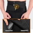 thumbnail image 4 of Adjustable Compression Back Brace Lumbar Support Belt, Black, 4 of 10