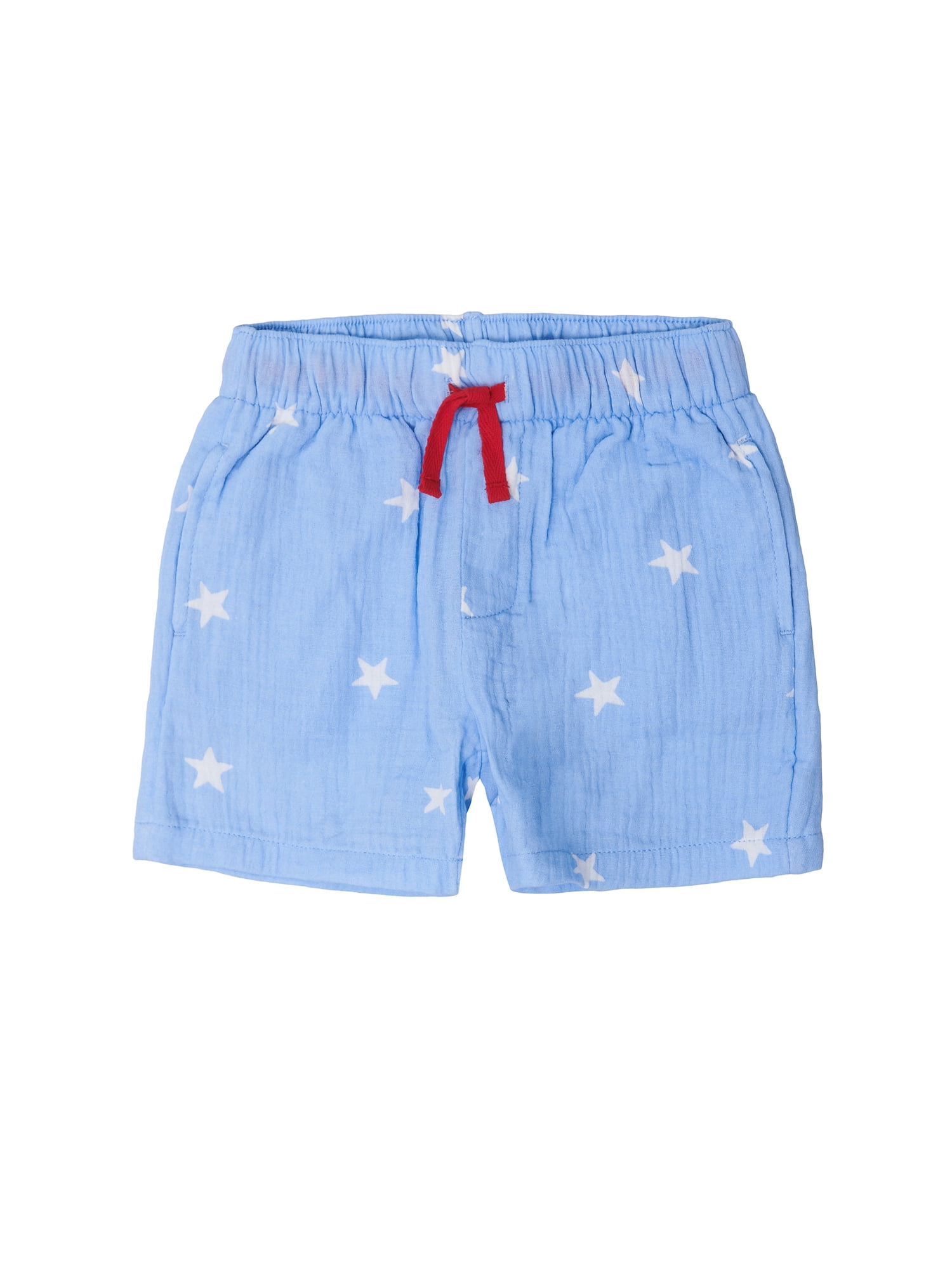 Way to Celebrate Baby and Toddler Boy Americana Shirt and Short Set, Sizes 0-3M-5T