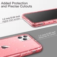 thumbnail image 7 of JETech Glitter Case for iPhone 11 Pro, 5.8-Inch, Bling Sparkle Shockproof Phone Bumper Cover, Cute Sparkly for Women and Girls (Red), 7 of 7
