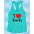 thumbnail image 3 of I Heart Dad Classic Text Racerback Tank Women -Image by Shutterstock, Female x-Large, 3 of 4