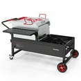 thumbnail image 2 of Creole Feast CFT2018 90Qt Single Sack Crawfish Boiler and Cooker Combo, Gas Cooker with Stainless Steel Stirring Paddle, for Outdoor Backyard Cooking, Black, 2 of 10