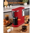 thumbnail image 3 of SHARDOR 3 in 1 K Cup Coffee Maker, Single Serve Coffee Maker for K Cup Pods & Ground Coffee & Teas, 6 to 14oz Brew Sizes, 40oz Detachable Water Reser, 3 of 7