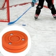thumbnail image 1 of Colaxi Rondelle de Hockey à Roulettes Pratique Cadeau Rondelle d'Entraînement pour Jeu Entraînement Compétition Orange, 1 of 8