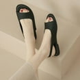 thumbnail image 5 of Fesfesfes Flats Sandals Women's Summer New Buckle Peep-Toe Sandals Color Flat Shoes 8.5(41), 5 of 6