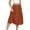 Brown, variant on CHGBMOK Womens Summer Skirts Casual Front Button A-Line High Waisted Midi Skirt with Pockets
