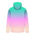 thumbnail image 4 of GERsome Men's Pullover Hoodies Long Sleeve Drawstring Casual Gradient Hooded Sweatshirts with Kangaroo Pockets S-5XL, 4 of 5