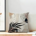 thumbnail image 3 of Mid Century Boho Pillow Covers 18x18 Set of 2, Modern Tropical Leaf Outdoor Decorations Throw Pillow Covers Bohemian Farmhouse Decorative Linen Cushion Case for Couch Sofa Home, 3 of 6