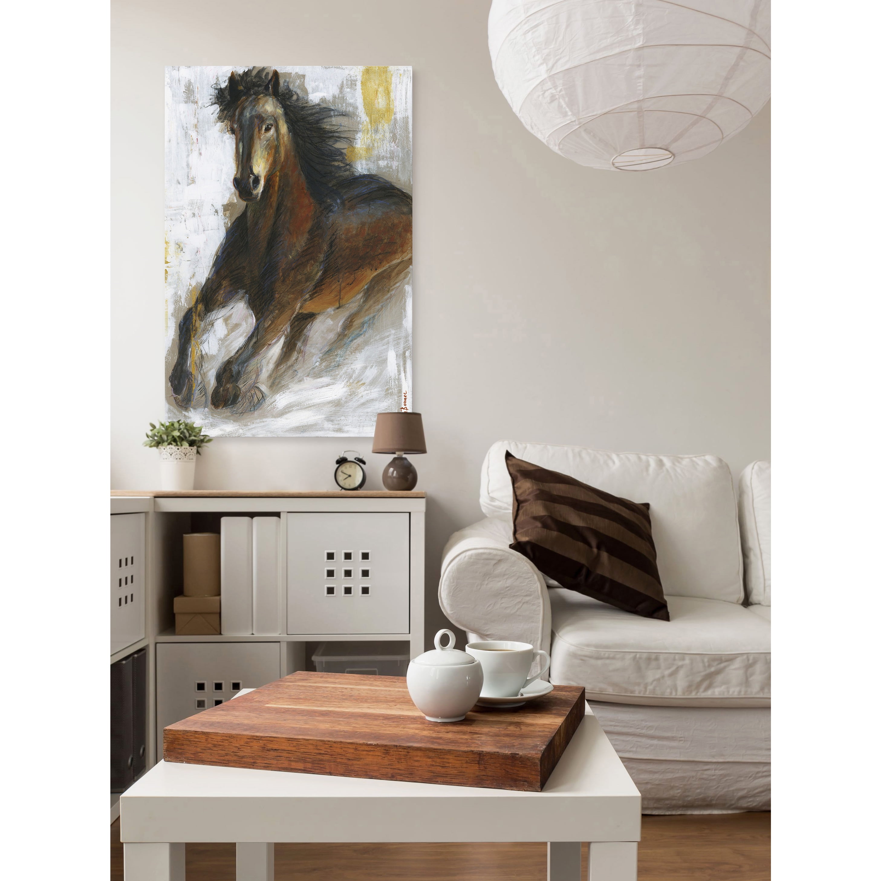 "Storm" Painting Print on Wrapped Canvas
