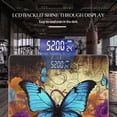 thumbnail image 3 of Bathroom Scale, Highly Accurate Digital Body Scale,Precisely Measures Weight up to 400 lbs-Blue Butterfly With In The Purple Roses Background, 3 of 4