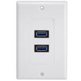 thumbnail image 3 of Panel de licencia Soledad Doble USB 3.0 Enchufe de Pared Placa de pared USB, 3 of 10