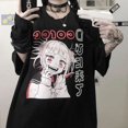 thumbnail image 3 of Camiseta Punk holgada estética para mujer, camiseta gótica Grunge oscura, camisetas góticas para mujer, ropa Harajuku, Top Y2k, ropa de calle, 3 of 5