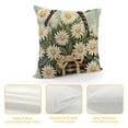 thumbnail image 4 of PHYHOO Daisy Pillow Covers Floral Spring Summer Pillows Decorative Throw Pillows You are My Light Green Stripes Cushion Case Farmhouse Decor for Couch Sofa, 4 of 5