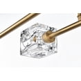 thumbnail image 2 of Living District Lyra 8-Light Metal & Glass Flush Mount in Satin Gold/Clear, 2 of 7