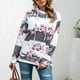 thumbnail image 2 of Sudadera Manga Larga Patrones Estampados Con Capucha Cordón Mujer Sudadera Con Capucha Para Uso Diario ANGGREK  Otros, 2 of 6