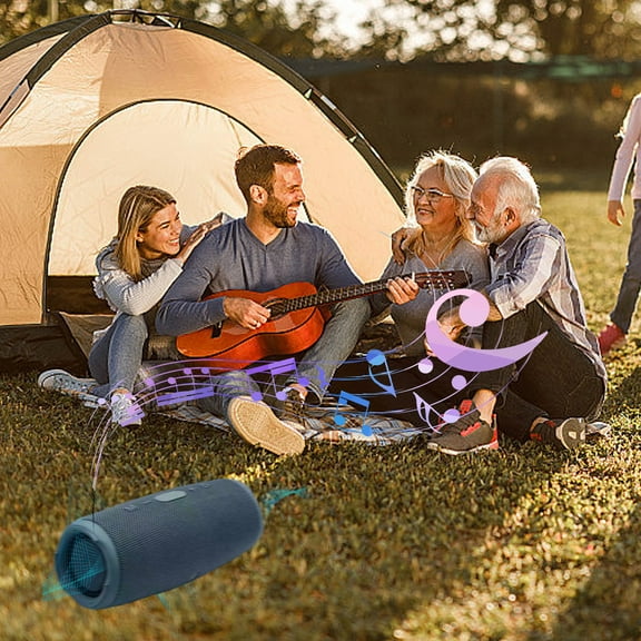 Outdoor Portable Bluetooth Speaker, High Power Shock Subwoofer, Long Standby, Wireless, HiFi Stereo Sound, IPx6 Waterproof, with Radio, Wired/Bluetooth Connection, 360° Sound