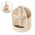 thumbnail image 2 of Rotating Pen Holder Organizer Multi-Purpose Desktop Plastic Storage Box Office Stationery Case, 2 of 10