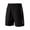 Black, variant on Men's Quick-Dry Athletic Short Elastic Waist Training Summer Shorts Loose Fit Lightweight Workout Shorts Dark Blue XL