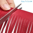 thumbnail image 5 of Uxcell 1 Yard 6 Inch Faux Leather Fringe Trim DIY Tassel Fringe for Sewing, Red, 5 of 6
