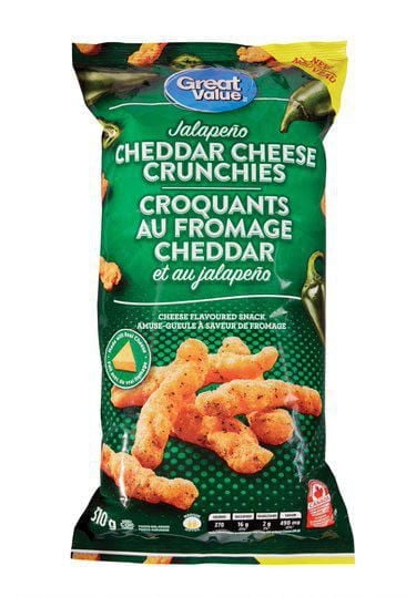 Great Value jalapeño Cheddar Cheese Crunchies, 310 g