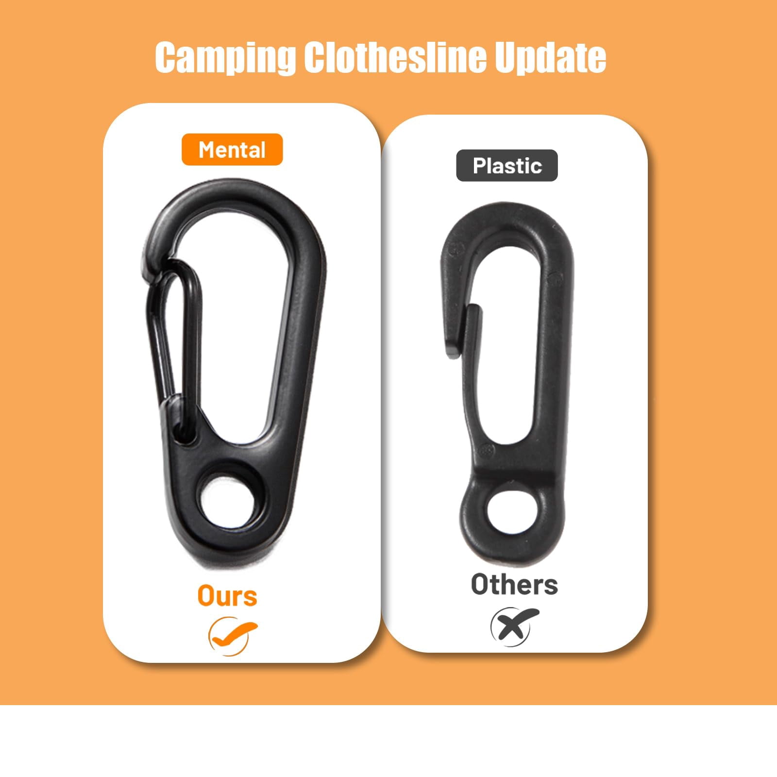 Sherry Portable Travel Clothesline Cord,Adjustable 26ft/8M Camping Retractable Clothes line,Elastic Laundry Drying Rope for Outdoor/Indoor, Travel, Camping