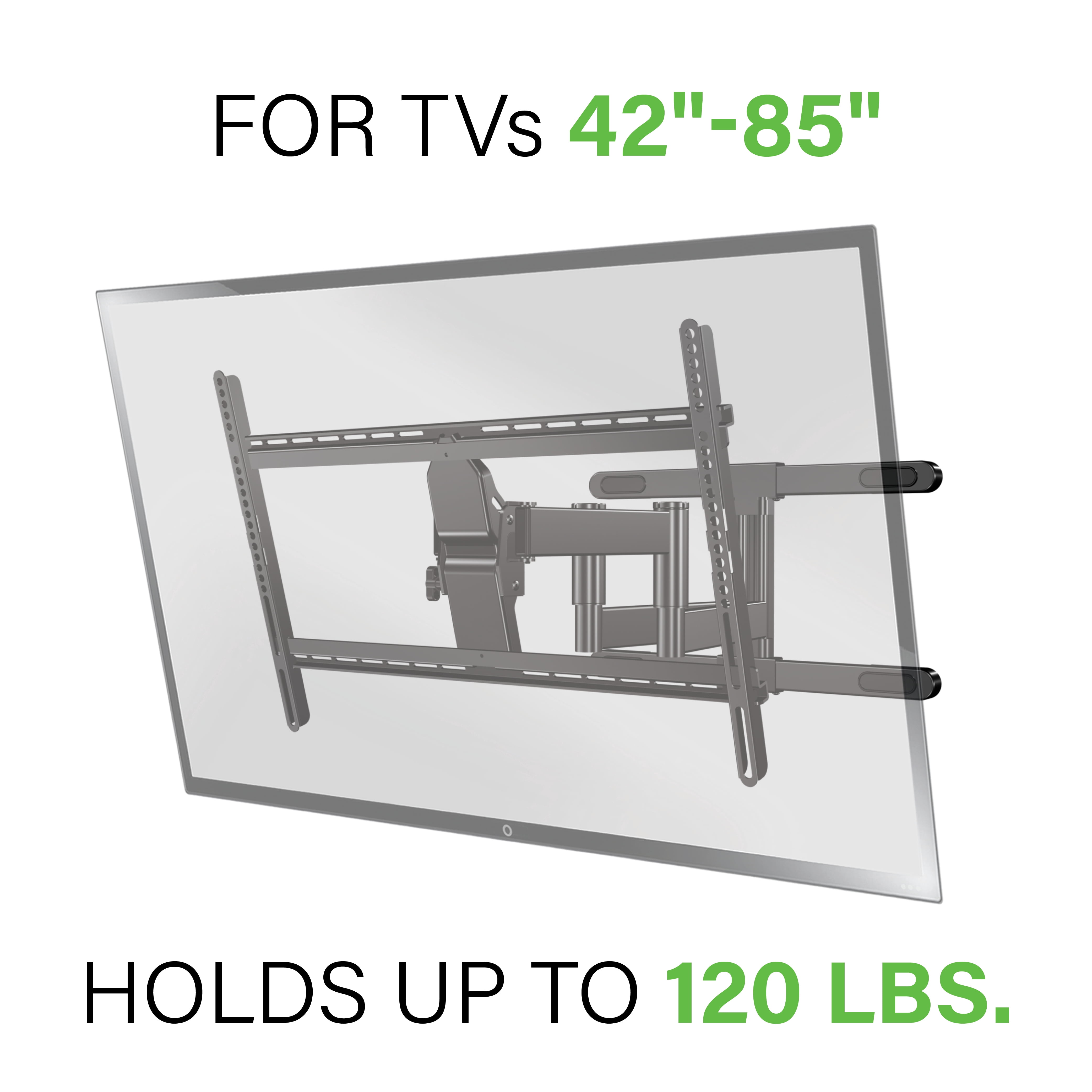 SANUS VuePoint Full-Motion TV Mount for TVs 42"-85" up to 120 lbs