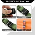 thumbnail image 6 of Unique Bargains Ratchet Tie Down Straps Adjustable 250kg 350cm/137.80" 1 Pcs Green, 6 of 7