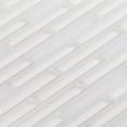 thumbnail image 3 of Modket TDH313MG Super White Crystal Glass Matte Glossy Blended Brick Joint Tile Backsplash, 3 of 5