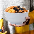 thumbnail image 7 of Gibson Home Plaza Cafe 8-Piece Stoneware Bowl Set, 6", White, 7 of 7
